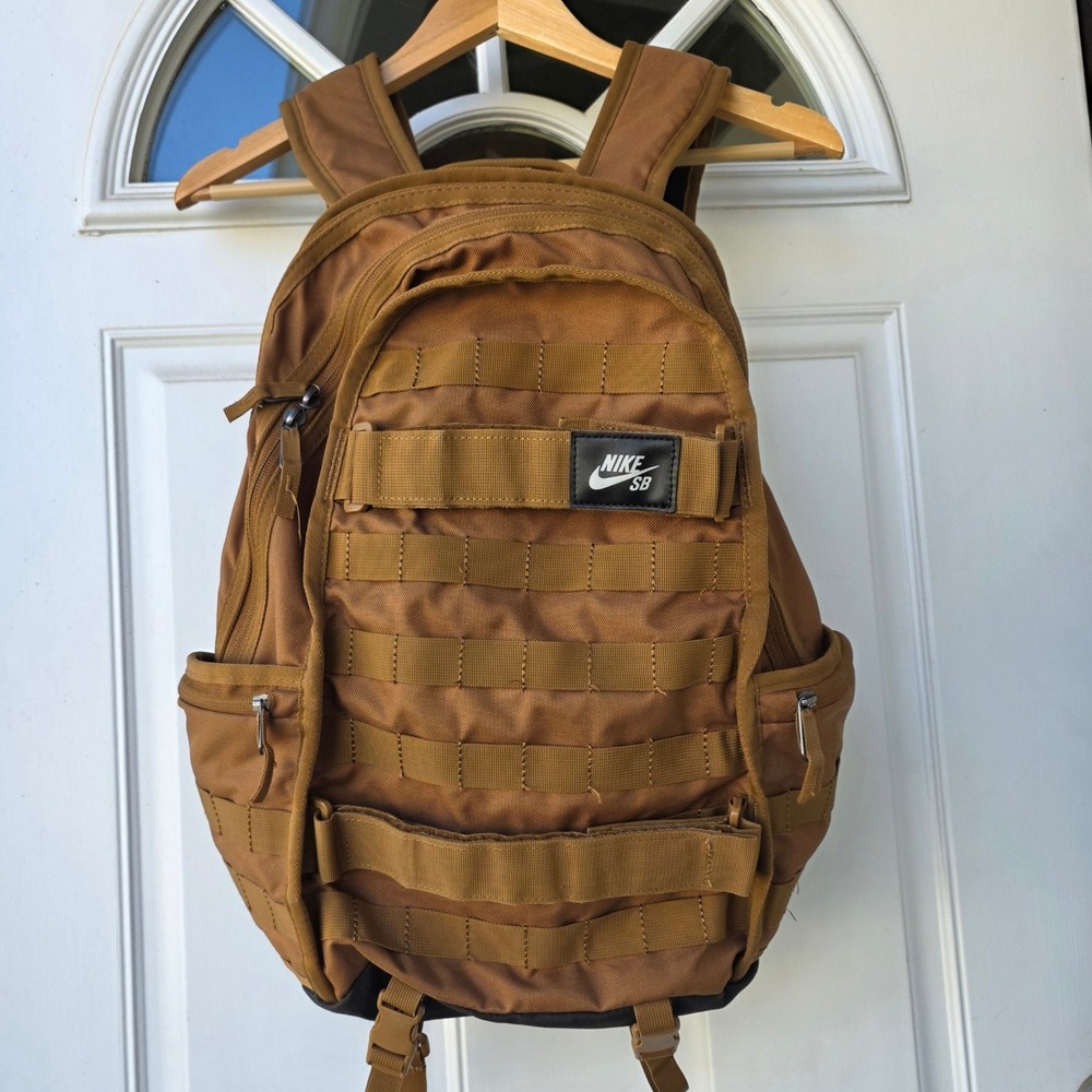 Nike SB RPM Backpack Mens Brown Skateboard Tactical School Bag